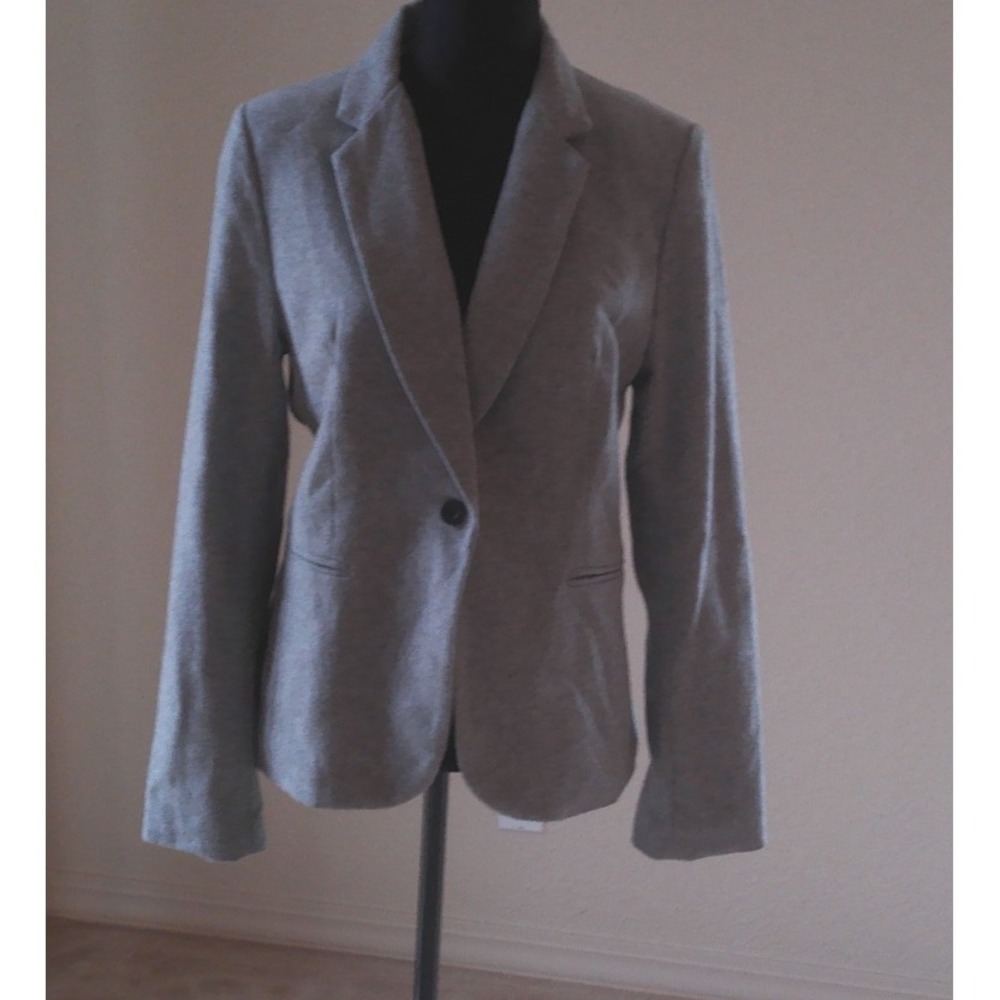 OVI WOMENS GREY WOOL BLAZER SIZE LARGE BN228